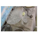 Glass Serving Platter,Footed Vase,etc