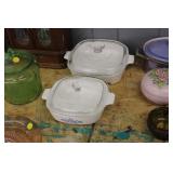 2 Corningware Dishes with Lids