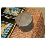 Vintage Metal Bucket with Lid