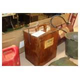 Vintage Wooden Budweiser Box with Cooler Insert
