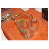 Vintage Glass Apple Pitcher