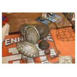 Metal Baskets with Vintage Molds