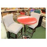 Round Pub Table & 2 Stools