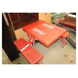 Folding Coca Cola Picnic Table