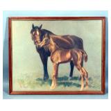 Framed Horse Print