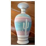 R. Gonza Signed Cactus Vase