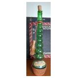 Novelty Chianti Wine Bottle With Wicker Base