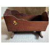 Doll Cradle with Decal 