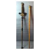 Knights Of Pythias Sword, Marked J. Pettibone/ Cincinnati/ FCB/ J Brooks, Patented January 7th, 1873