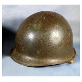 US Army WWII And WWI Helmets, Qty 2, Both With Liners 