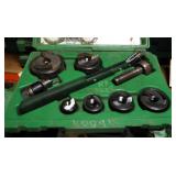 Greenlee Slug Butster Knockout Punch Set With Ratching Clamps And Wrench Model #7238SB, 1/2' Threw 2