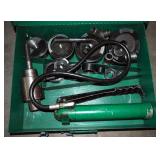 Greenlee Knockout Punch Set With Hydraulic Driver Model 7310. 1/2" Threw 4" Conduit