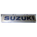 Metal And Composite 'Suzuki' Sign, 2' x 9' 8'