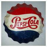 Pepsi-Cola 11" Round Faux Bottle Cap Wall Art