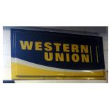 Composite 'Western Union' Sign, 2' 8' x 4' 5' x 3'
