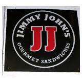 Polymer 'Jimmy John's' Sign, 4' 7' X 4' 7'