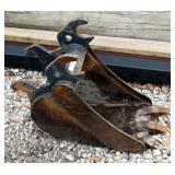 John Deere 12' Excavator Bucket, Part No. AT316552G, 1.33 CUFT Capacity