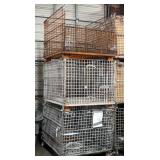 Metal Wire Gang Boxes, 3' x 40' x 4', Qty 3
