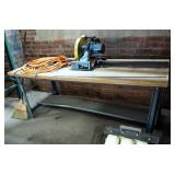 Jepson 12" Dry Cutter, Model 9312S With Metal Framed Wood Topped Table 29.5" x 6