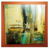 Abstract Print On Canvas, 41.5' x 41.5'