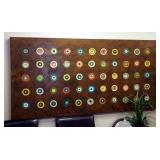 Vinyl Like Original Art On Wood Frame, 71.5' x 35.5'