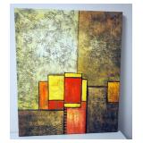 Canvas On Wood Frame Abstract, 20' x 24'