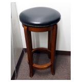 Wood Bar Stool, 29' High x 15.5' Round