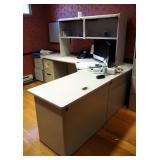 3 Piece Corner Workstation, 65' x 78' x 91', Wi3 Piece Corner Workstation, 65' x 78' x 91', th Hutch