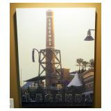 Wood Framed Canvas Print Of Legends Mall, 28' x 37'