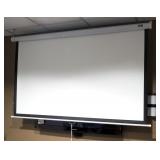 6 Foot EliteScreen Retractable Projection Screen With Metal Adjustable Easel