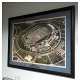 Framed Matted Under Glass Kansas Speedway Aerial Photo, 36' x 26'