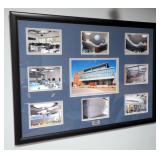 Framed Matted Under Glass UMKC Bloch Photo Array, 36' x 26.5'