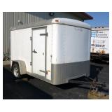 2001 Doolittle Enclosed Cargo Trailer With Drop Down Door, Side Door Access, Approx 10