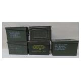 5 Metal Ammo Cans
