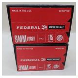 200 Rds. of Federal 9mm L Ammo