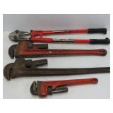 Pipe Wrenches and Bolt Cutters