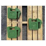 3 John Deere 42 lb Tractor Weights
