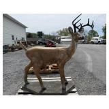 10 Point Buck Concrete Statue
