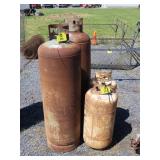 Four Propane Tanks