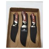 Set of Three Winchester Fixed Blade Knives