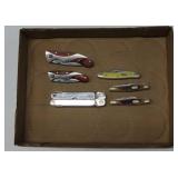 Tray of Folding Knives