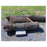 Three Walnut Logs