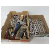 Two Trays Screwdrivers and Wrenches
