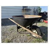 Wheelbarrow and Oil Pan
