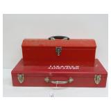 Two Metal Tool Boxes