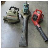 Three Leaf Blowers