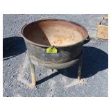 Butcher Kettle Planter On Stand