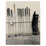 Set of Golf Clubs and Bag