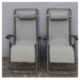 Pair of Folding Lounge Chairs