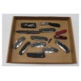 Tray of Folding Knives